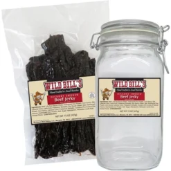Wild Bill's Original Hickory Smoked Beef Jerky One-Bag Starter Kit (one 15oz Bag And 1 Jar) -Food Sale Stores GUEST bdc5c3c5 61a2 40e6 bba6 899cc9eae1c2