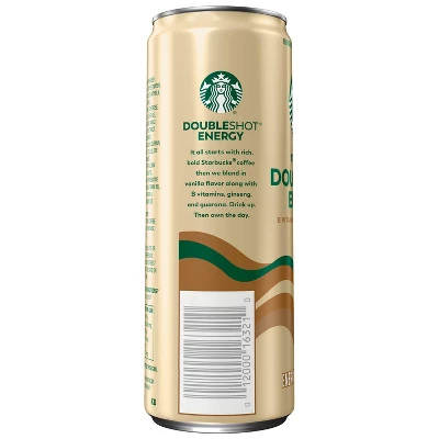 Starbucks Doubleshot Energy Vanilla - 4pk/11 Fl Oz Cans 5 Starbucks Doubleshot Energy Vanilla - 4pk/11 Fl Oz Cans - Image 3
