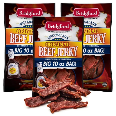 Bridgford Sweet Baby Ray’s Beef Jerky Original 10 Oz - High Protein Healthy Ready-to-Eat Beef Jerky For Your Dietary Preferences 11 Bridgford Sweet Baby Ray’s Beef Jerky Original 10 Oz - High Protein Healthy Ready-to-Eat Beef Jerky For Your Dietary Preferences - Image 9