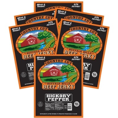 Buffalo Bills 2.6oz Hickory Pepper Country Cut Beef Jerky - Six 2.6oz Packs 7 Buffalo Bills 2.6oz Hickory Pepper Country Cut Beef Jerky - Six 2.6oz Packs - Image 5
