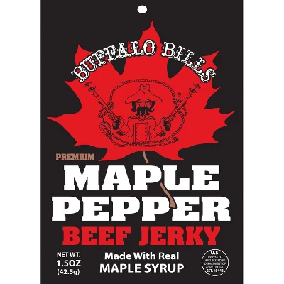 Buffalo Bills 1.5oz Premium Maple Pepper Beef Jerky Packs (ten 1.5oz Beef Jerky Packs) 3 Buffalo Bills 1.5oz Premium Maple Pepper Beef Jerky Packs (ten 1.5oz Beef Jerky Packs)