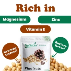 Dry Roasted Pine Nuts With Himalayan Salt - By Food To Live -Food Sale Stores GUEST c146ee29 4c95 486e b002 c0d0a14cfab0