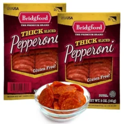 Bridgford Thick Sliced Pepperoni 5 Oz - Thick Pepperoni Slices For Pizza And Sandwiches With Zero Carb Ideal For Your Keto Diets -Food Sale Stores GUEST c1f19872 f353 490e bf63 032c11ce9511
