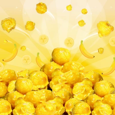 Yellow Banana Colored Popcorn By It's Delish 3 Yellow Banana Colored Popcorn By It's Delish