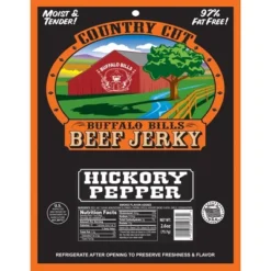 Buffalo Bills 3-Piece Traditional Country Cut Beef Jerky Sampler (3 Assorted 2.6oz Jerky Packs)