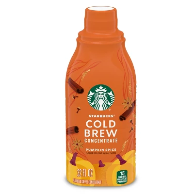 Starbucks Pumpkin Spice Flavored Cold Brew Concentrate, Multi-Serve, Naturally Flavored - 32 Fl Oz 10 Starbucks Pumpkin Spice Flavored Cold Brew Concentrate, Multi-Serve, Naturally Flavored - 32 Fl Oz - Image 8