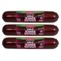 Bridgford Garlic Summer Sausage 16 Oz - Gluten-Free High Protein Garlic Infused Ready-to-Eat Summer Sausage For No-Carb Keto Diets -Food Sale Stores GUEST c5dc4947 beed 4ec6 b7cc 2d714b85eb50