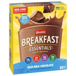 Carnation Breakfast Essentials Powder Drink Mix Packets Rich Milk Chocolate - 12.6oz/10ct