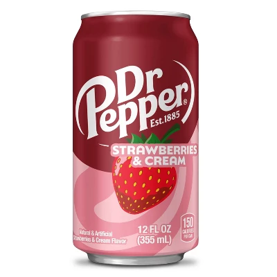 Dr Pepper Strawberries & Cream Soda - 12pk/12 Fl Oz Cans 8 Dr Pepper Strawberries & Cream Soda - 12pk/12 Fl Oz Cans - Image 6