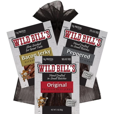 Wild Bill's 3-Piece Jerky Sampler (One 3oz Pack Of Original Hickory, Black Peppered And Bacon) 8 Wild Bill's 3-Piece Jerky Sampler (One 3oz Pack Of Original Hickory, Black Peppered And Bacon) - Image 6
