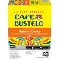 Cafe Bustelo Dulce De Leche Medium Roast Keurig K-Cup Coffee Pods - 22ct