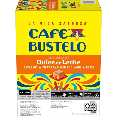 Cafe Bustelo Dulce De Leche Medium Roast Keurig K-Cup Coffee Pods - 22ct 3 Cafe Bustelo Dulce De Leche Medium Roast Keurig K-Cup Coffee Pods - 22ct