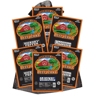 Buffalo Bills 6-ct Traditional Country Cut Beef Jerky Sampler - Six 2.6oz Packs 8 Buffalo Bills 6-ct Traditional Country Cut Beef Jerky Sampler - Six 2.6oz Packs - Image 6