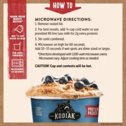 Kodiak Cakes Protein-Packed Single-Serve Muffin Cup Blueberry - 2.29oz -Food Sale Stores GUEST d358ee87 b399 465d a93a 4cbeee266dc7