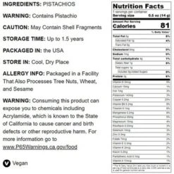 Dry Roasted Pistachio Halves - By Food To Live -Food Sale Stores GUEST d417bda0 fde9 4556 b775 dda1a718b70c