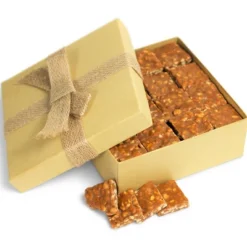 Gourmet Macadamia Brittle Gift Box 1 LB- By Its Delish | Handmade Old-Fashioned Style -Food Sale Stores GUEST d63111cd aa5c 4de4 a713 4212452ddaa5