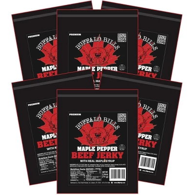 Buffalo Bills 2.6oz Premium Maple Pepper Beef Jerky Packs (six 2.6oz Beef Jerky Packs) 6 Buffalo Bills 2.6oz Premium Maple Pepper Beef Jerky Packs (six 2.6oz Beef Jerky Packs) - Image 4