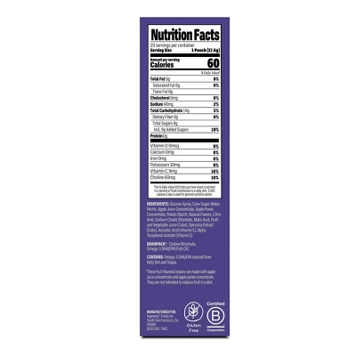 Brainiac Kids Fruit Snacks With Omega-3s Mixed Fruit - 12.4oz/20ct 3 Brainiac Kids Fruit Snacks With Omega-3s Mixed Fruit - 12.4oz/20ct