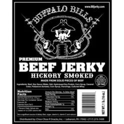 Buffalo Bills 16oz Premium Hickory Beef Jerky Pieces (hickory Smoked Beef Jerky In Random Size Pieces)
