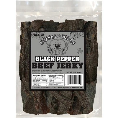 Buffalo Bills 16oz Premium Black Pepper Beef Jerky Pieces (black Pepper Jerky In Random Size Pieces) 6 Buffalo Bills 16oz Premium Black Pepper Beef Jerky Pieces (black Pepper Jerky In Random Size Pieces) - Image 4