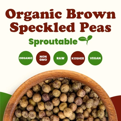 Organic Brown Speckled Peas - By Food To Live 5 Organic Brown Speckled Peas - By Food To Live - Image 3