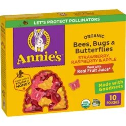 Annie's Organic Bees, Bugs & Butterflies Strawberry, Raspberry & Apple Fruit Snacks - 7oz/10ct -Food Sale Stores GUEST eb80035a 4b7e 4ac9 b81c 5b42b1e0ee19
