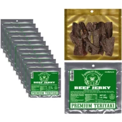 Buffalo Bills 1oz Premium Teriyaki Beef Jerky Packs 12-Count (beef Jerky Made From Top Round) -Food Sale Stores GUEST ecd96023 8738 4223 95fb 57937a05cced