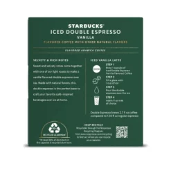 Starbucks By Nespresso Vertuo Line Iced Double Espresso Vanilla Flavored Light Roast Coffee Pods 17 Starbucks By Nespresso Vertuo Line Iced Double Espresso Vanilla Flavored Light Roast Coffee Pods -Food Sale Stores GUEST f75ececc 7e3e 4245 ad00 348dacfa40e6