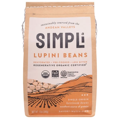 Simpli Lupini Beans - Case Of 8/12 Oz 3 Simpli Lupini Beans - Case Of 8/12 Oz