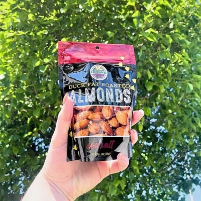 Cornhusker Kitchen 3 Oz Duck Fat & Sea Salt Roasted Almonds - Pack Of 6 5 Cornhusker Kitchen 3 Oz Duck Fat & Sea Salt Roasted Almonds - Pack Of 6 - Image 3