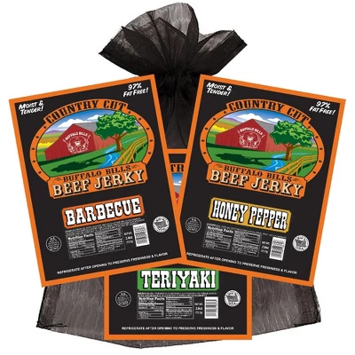 Buffalo Bills 3-Piece Tangy & Sweet Country Cut Beef Jerky Sampler (3 Assorted 2.6oz Jerky Packs) 8 Buffalo Bills 3-Piece Tangy & Sweet Country Cut Beef Jerky Sampler (3 Assorted 2.6oz Jerky Packs) - Image 6