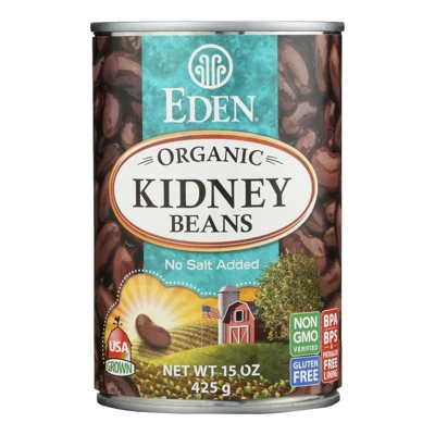 Eden Foods Organic Kidney Beans - Case Of 12 - 15 Oz 4 Eden Foods Organic Kidney Beans - Case Of 12 - 15 Oz - Image 2