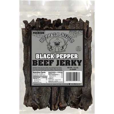 Buffalo Bills Black Pepper Beef Jerky 3 Bag Starter Kit (3 Bags And 1 Jar) 4 Buffalo Bills Black Pepper Beef Jerky 3 Bag Starter Kit (3 Bags And 1 Jar) - Image 2